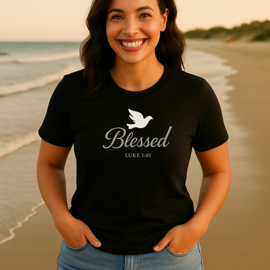Blessed Tee - Women's black t-shirt | Faith Merch