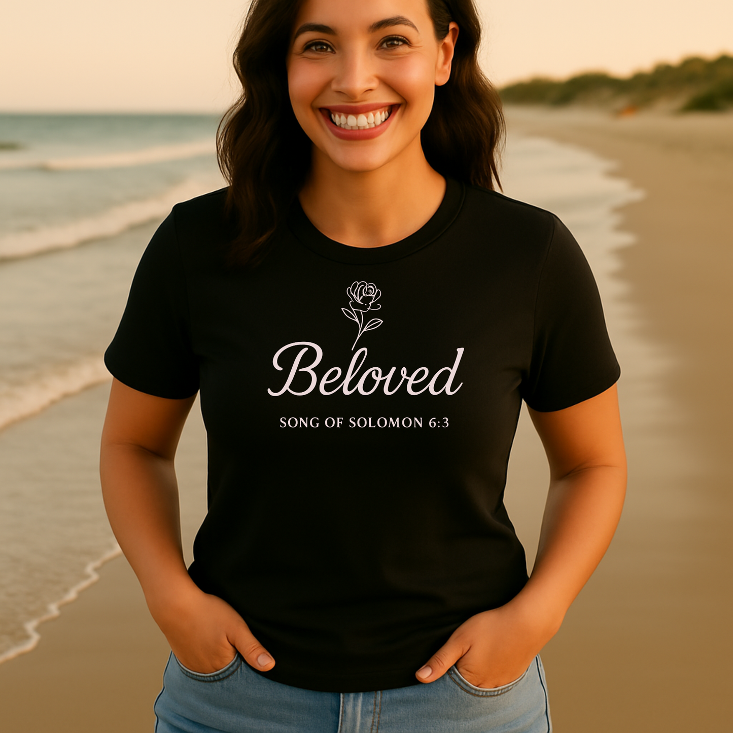 Beloved Tee - Women's black t-shirt | Faith Merch