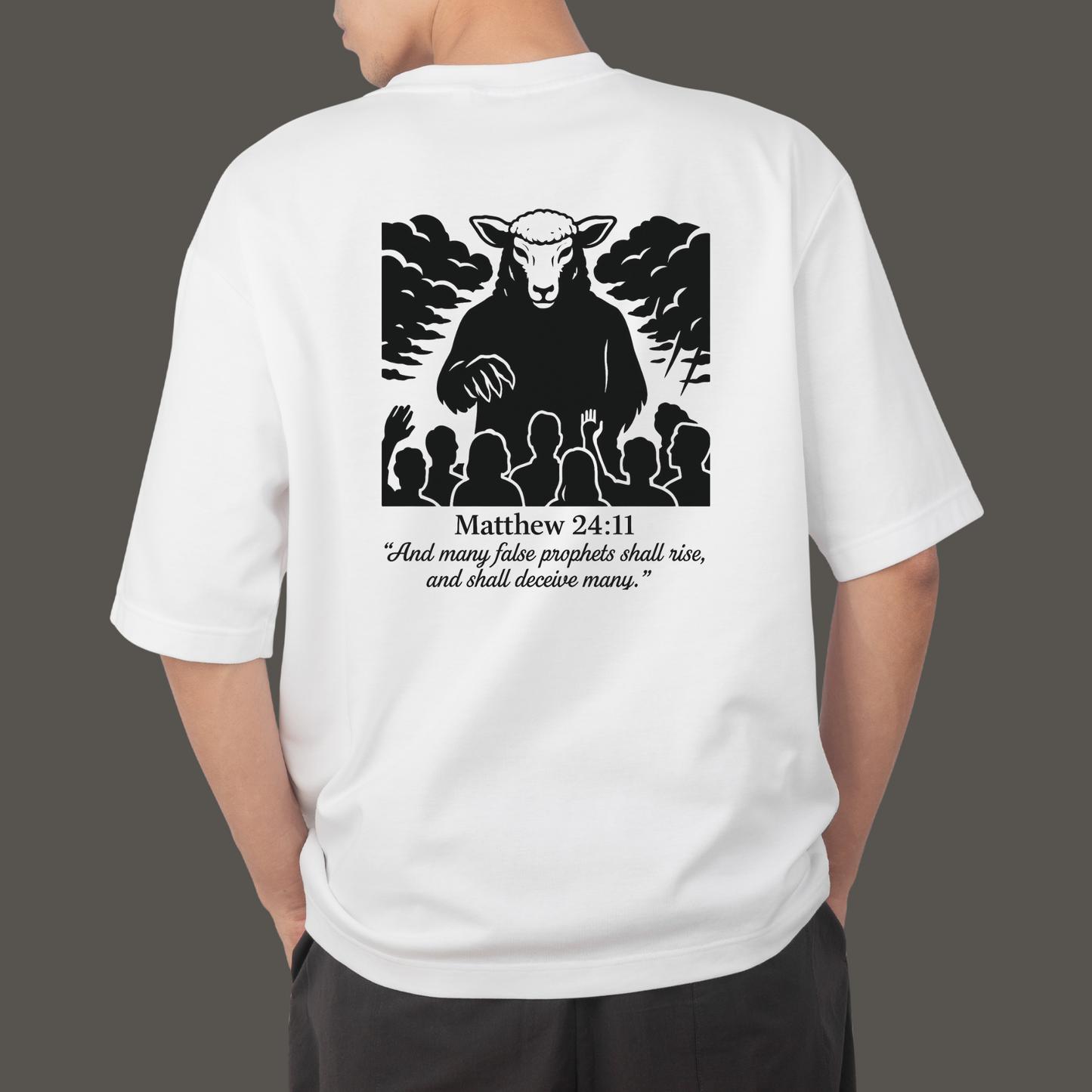 False Prophets — Matthew 24:11 (Monochrome Edition)