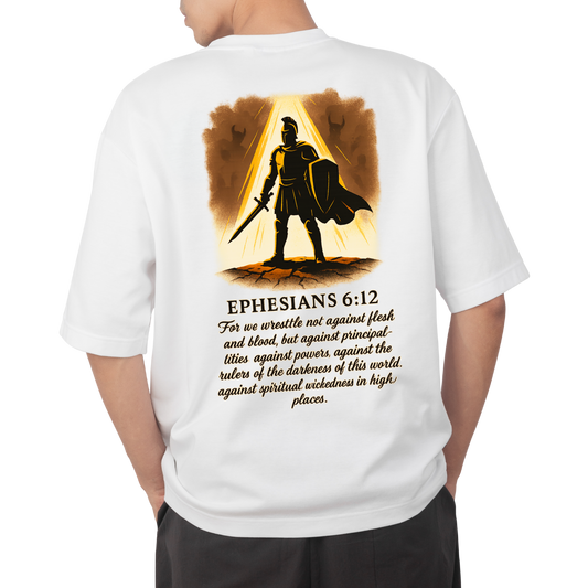 Spiritual Warfare Tee – Ephesians 6:12 | Prophetic Collection